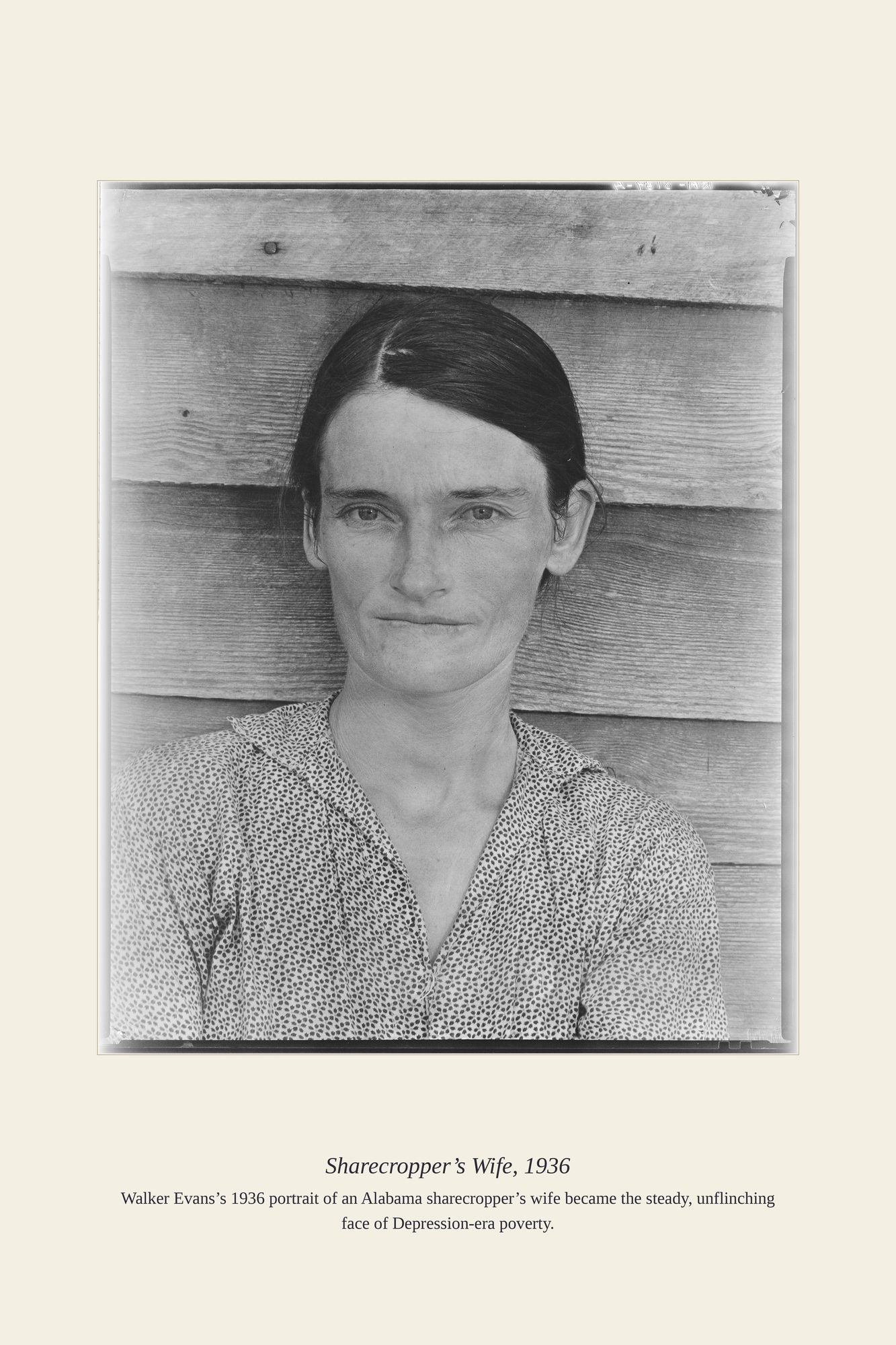 Sharecropper’s Wife, 1936 — antique art print