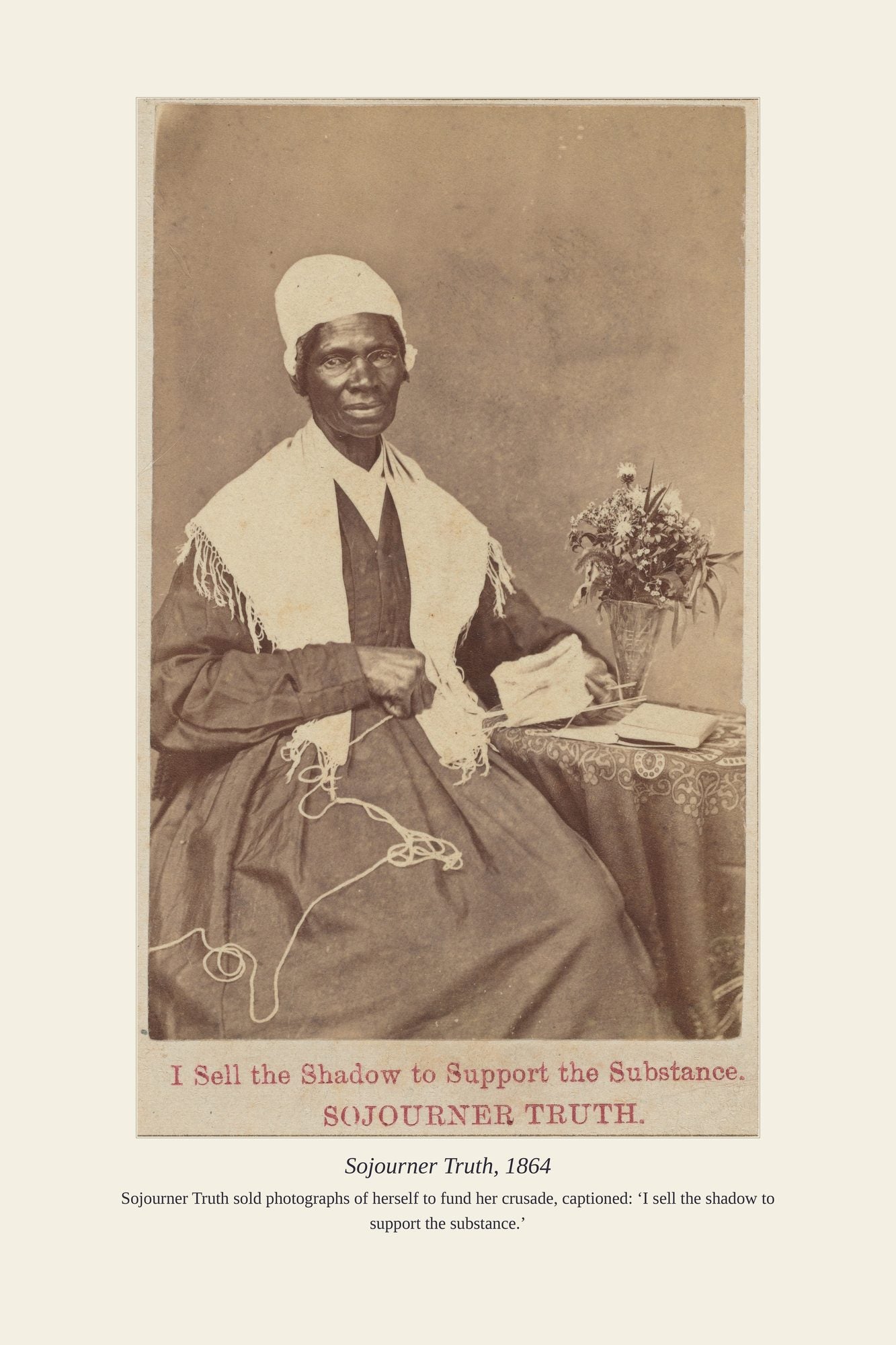 Sojourner Truth, 1864 — antique art print