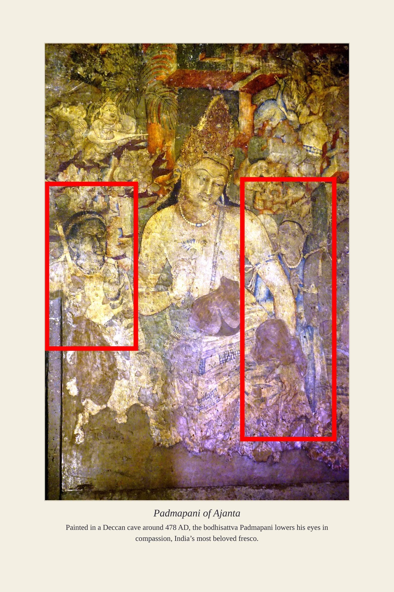 Padmapani of Ajanta — antique art print