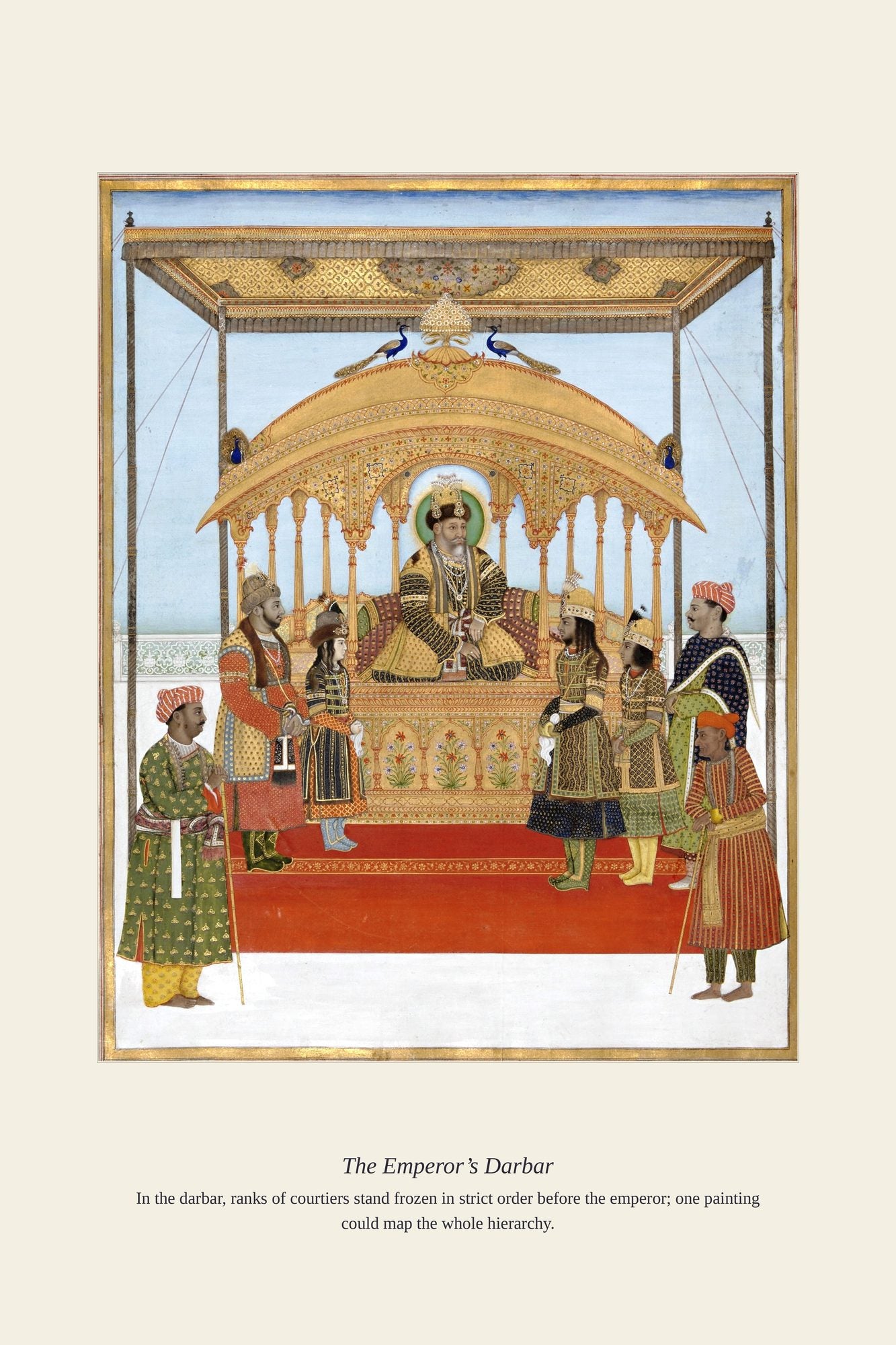 The Emperor’s Darbar — antique art print