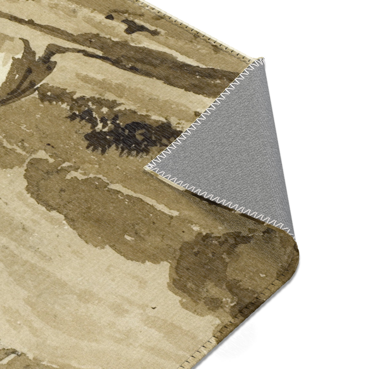 Woman with Baby Fleeing Across Moors — Constable Area Rug