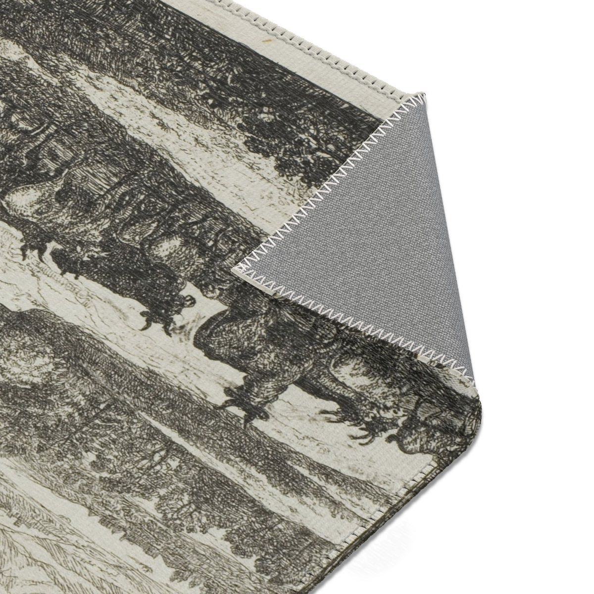 The Herd Returning in Stormy Weather — Lorrain Area Rug