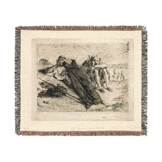 Arabs of Oran — Delacroix Tapestry Blanket