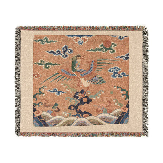 Rank Badge with Mandarin Duck Tapestry Blanket
