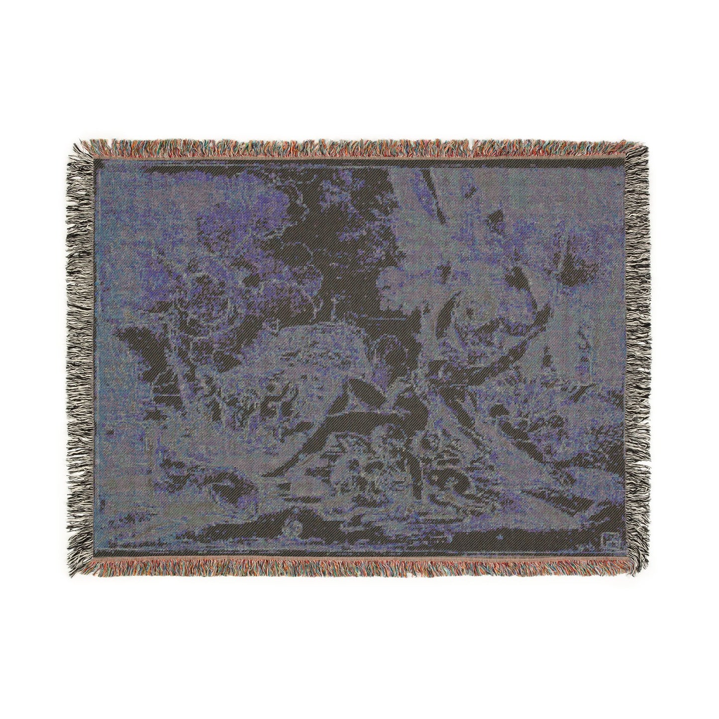 Nicolas Poussin - Figures, Chariot and Dog | Woven Tapestry Blanket