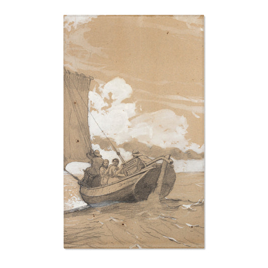 Fishing off Scarborough — Homer Area Rug