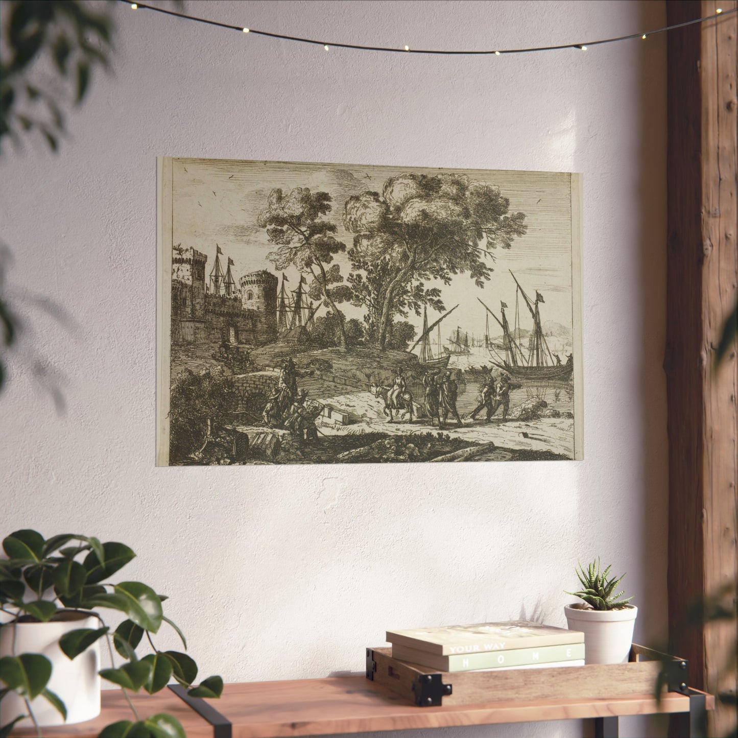 Claude Lorrain - Coast Scene with an Artist Drawing | Fine Art Poster
