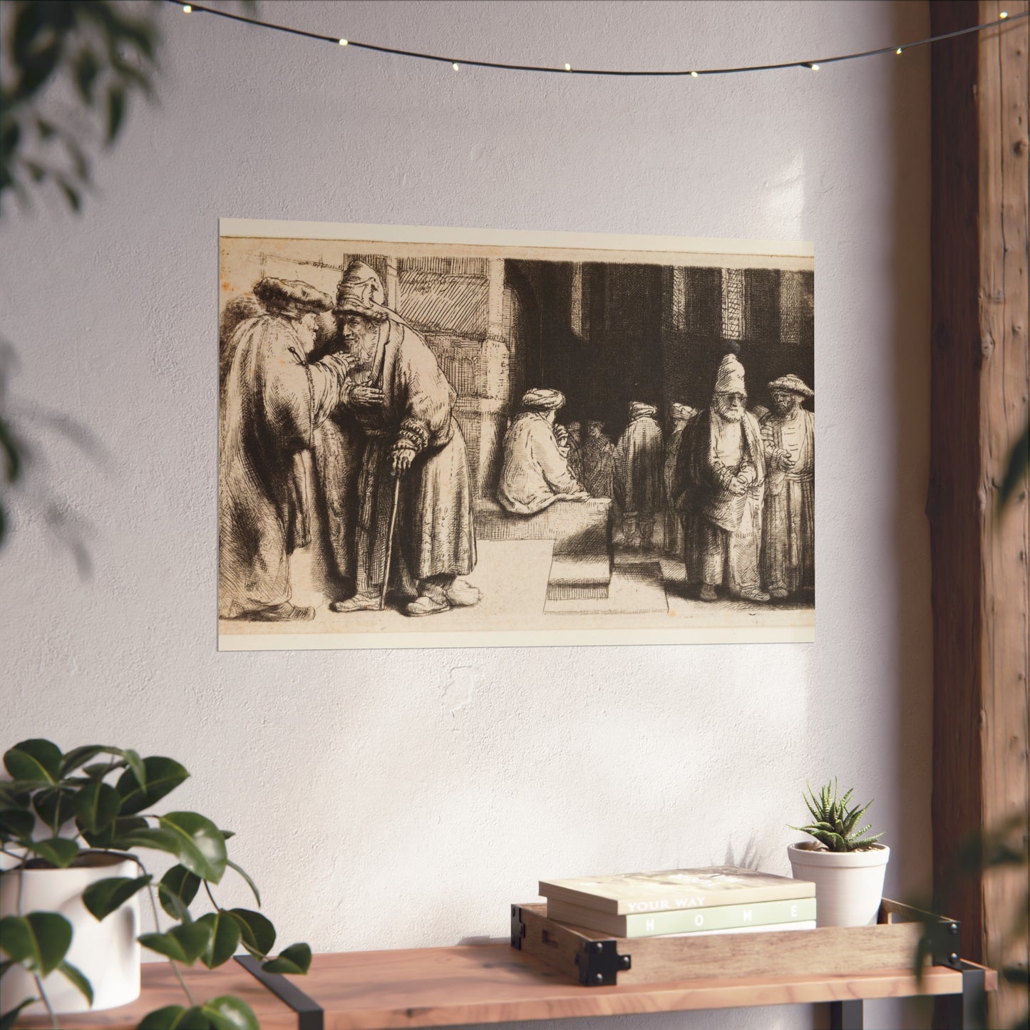 Rembrandt van Rijn - Jews in the Synagogue | Fine Art Poster