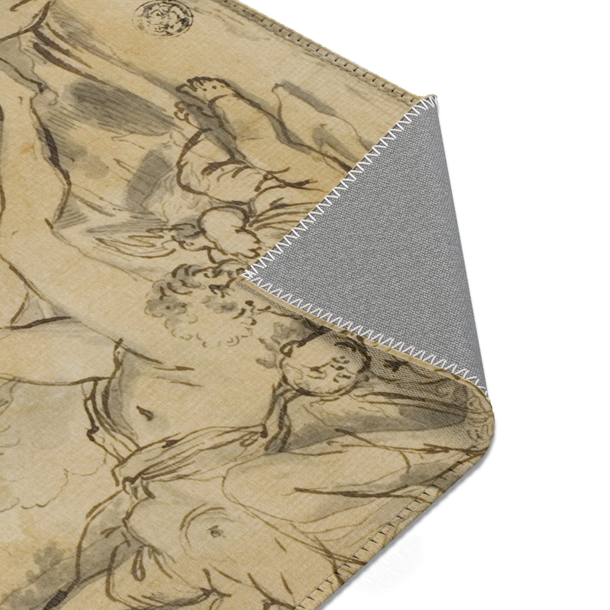 Figures, Chariot and Dog — Poussin Area Rug