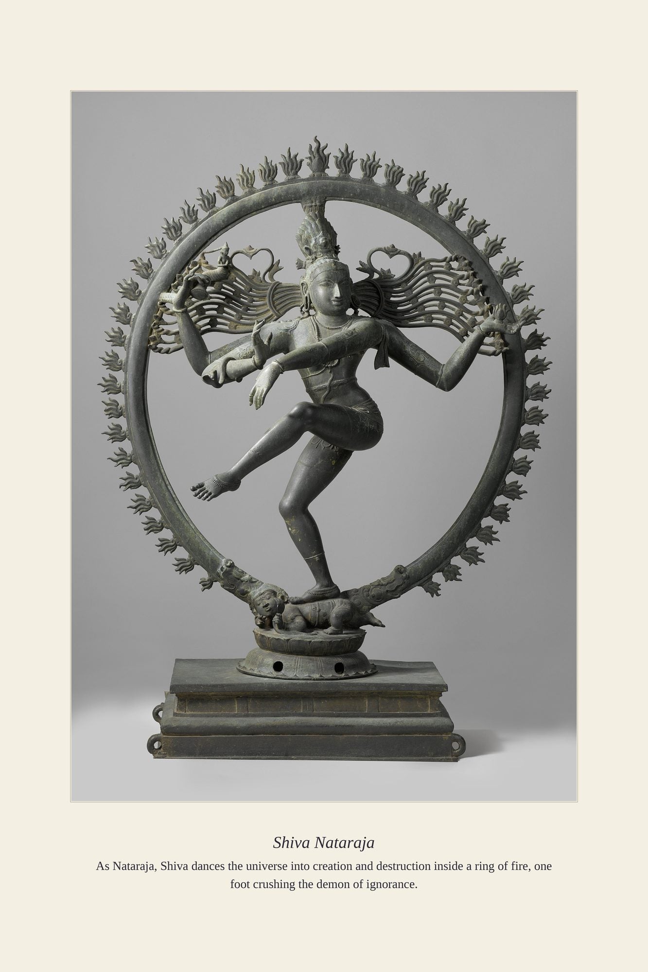 Shiva Nataraja — antique art print