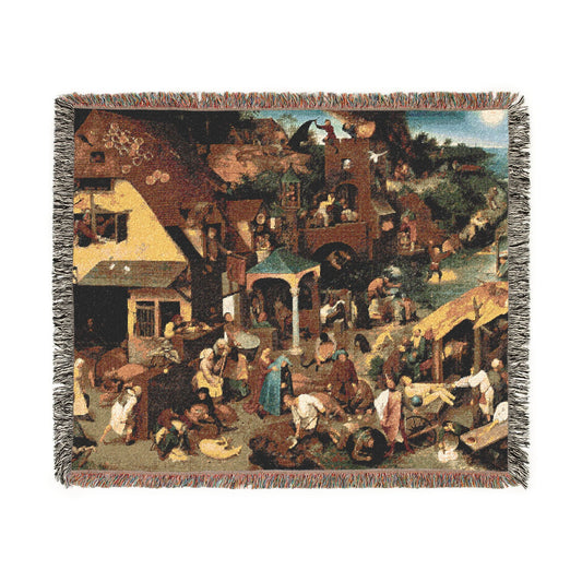 Netherlandish Proverbs — Bruegel Tapestry Blanket