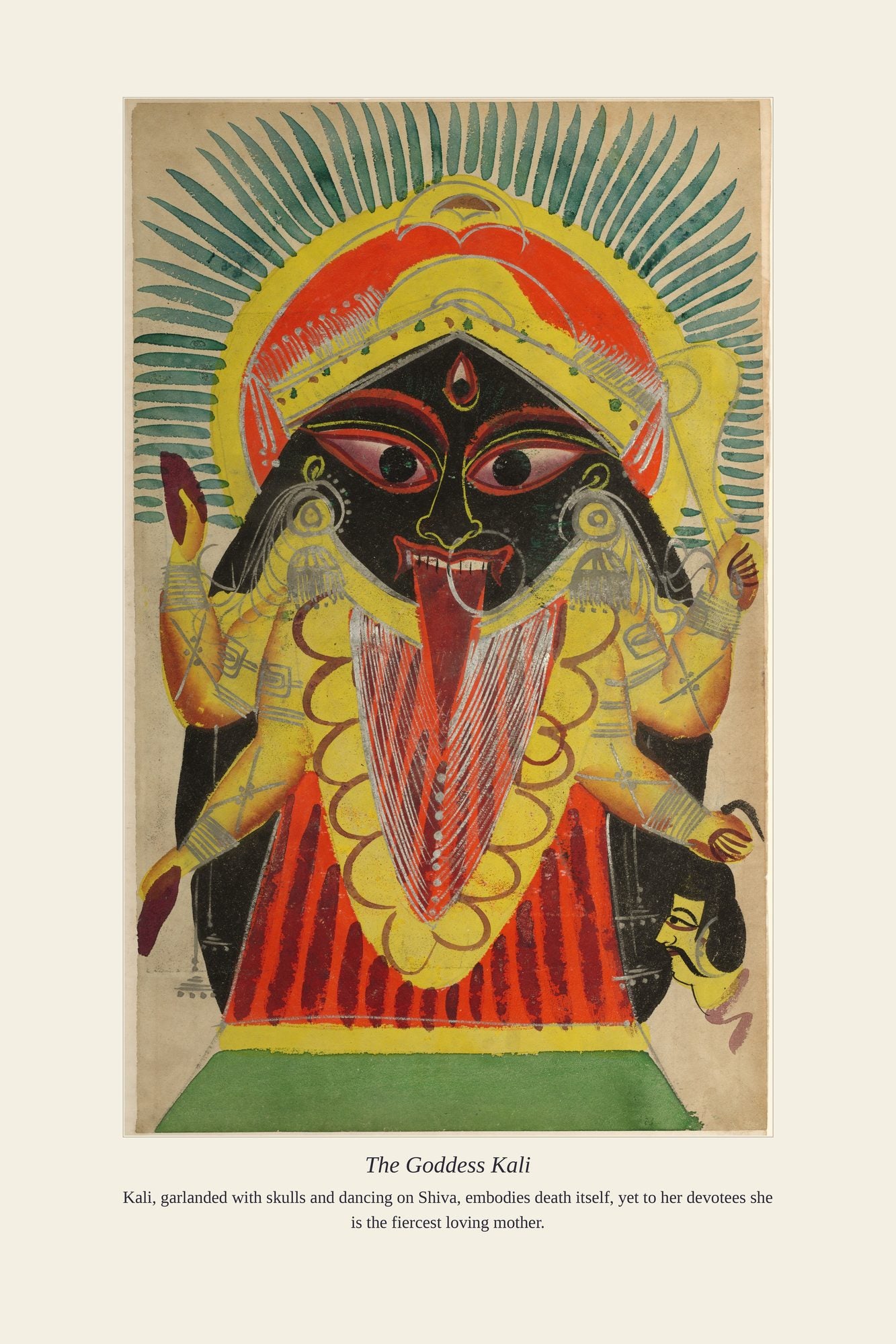 The Goddess Kali — antique art print