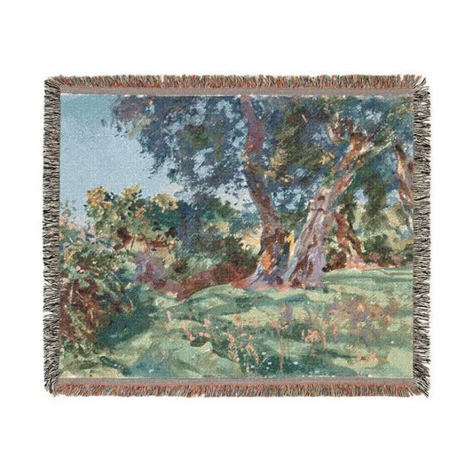 Olive Trees, Corfu — Sargent Tapestry Blanket