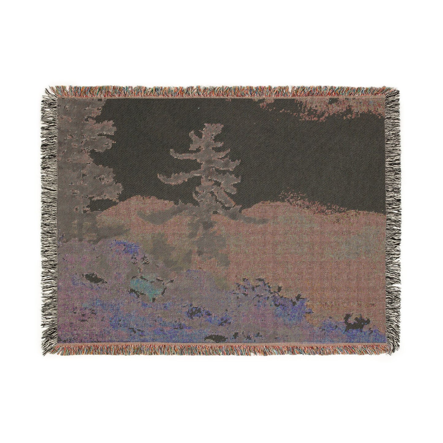 Winslow Homer - North Woods Club, Adirondacks (The Interrupted Tete-a-Tete) | Woven Tapestry Blanket