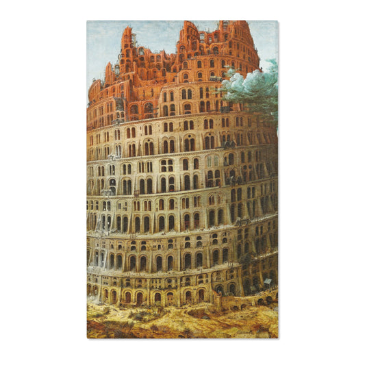 The Tower of Babel (Rotterdam) — Bruegel Area Rug