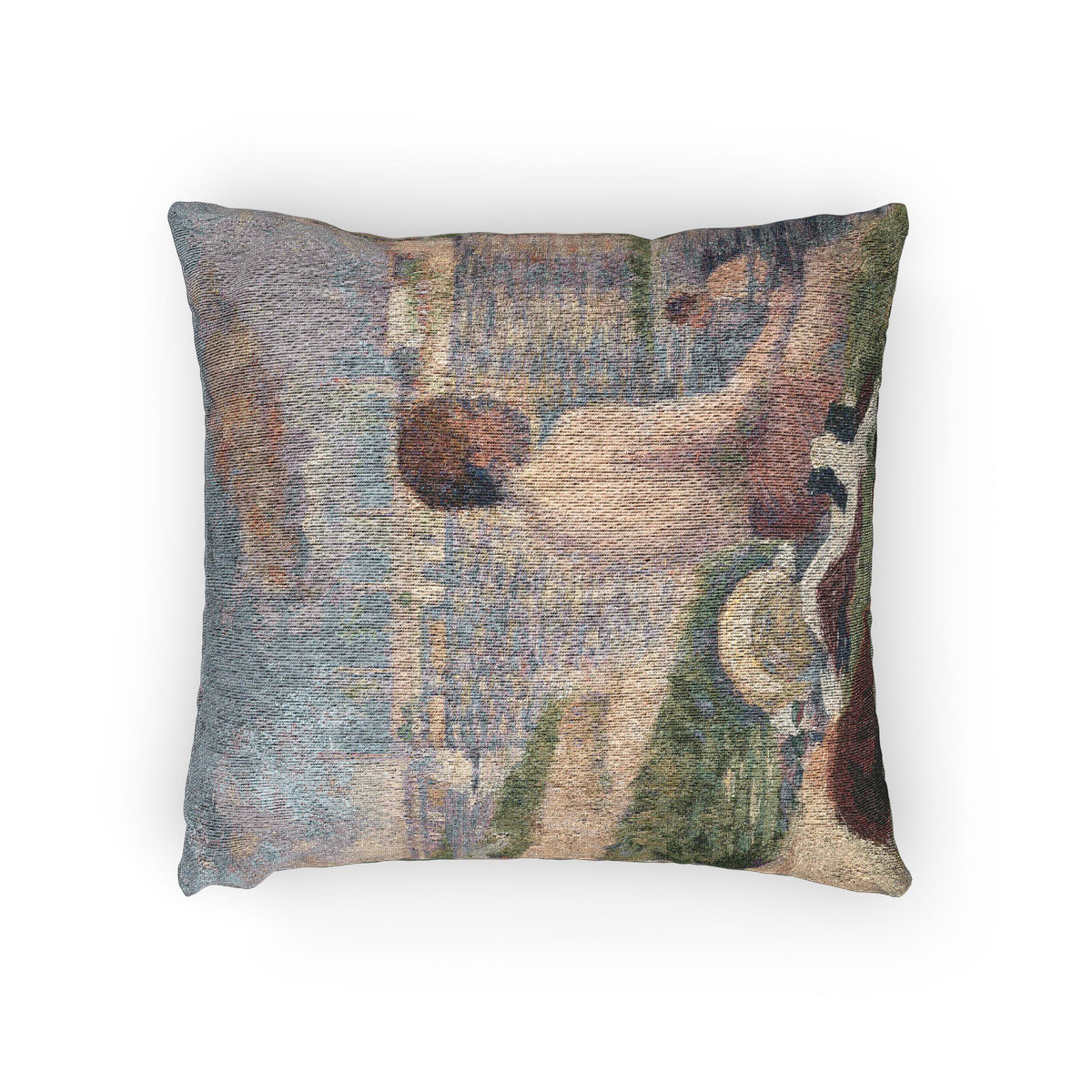 Final Study for Bathers at Asnières — Seurat Pillow