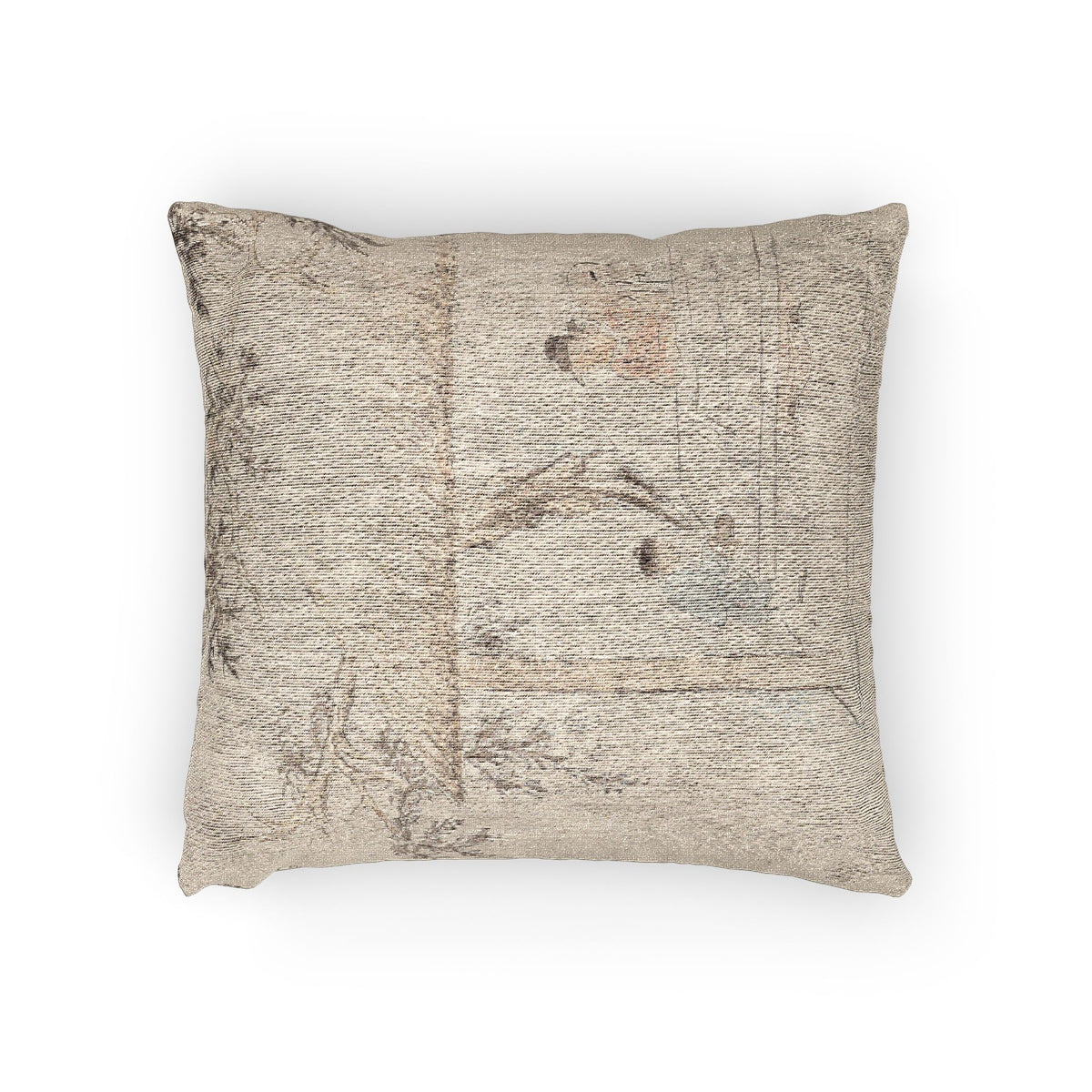 A Scholar at a Table with a Servant Pillow