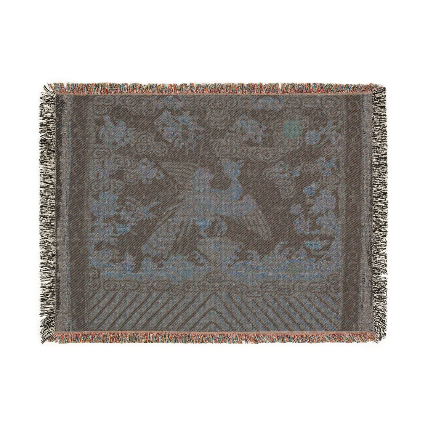 134_rank-badge-buzi | Woven Tapestry Blanket