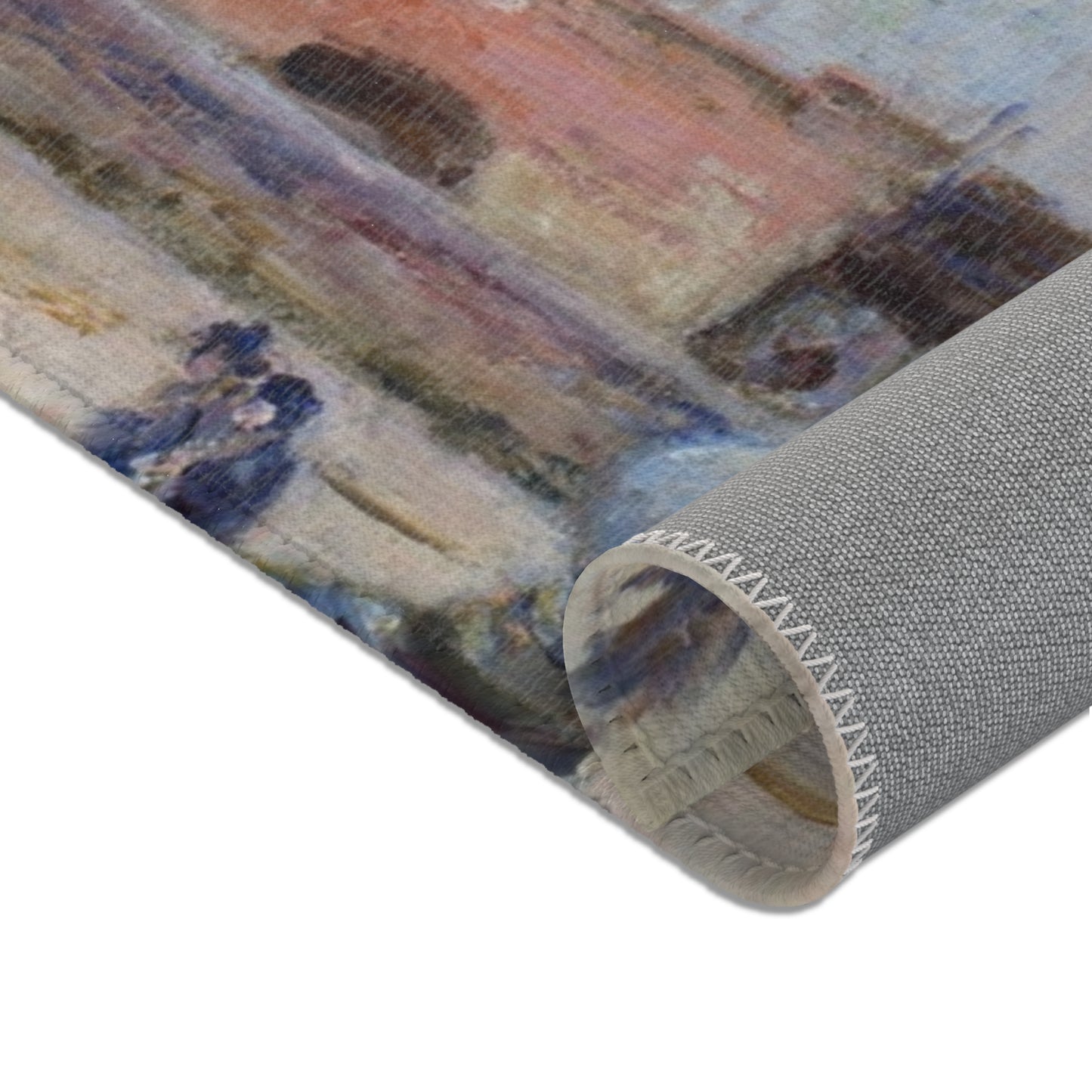 Alfred Sisley - Street in Moret | Area Rug