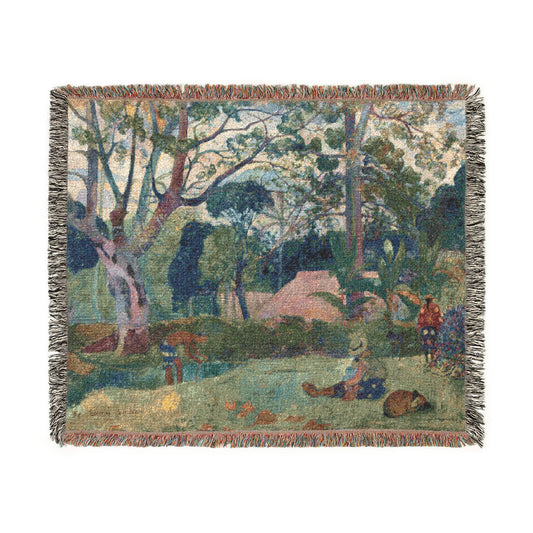 The Big Tree — Gauguin Tapestry Blanket