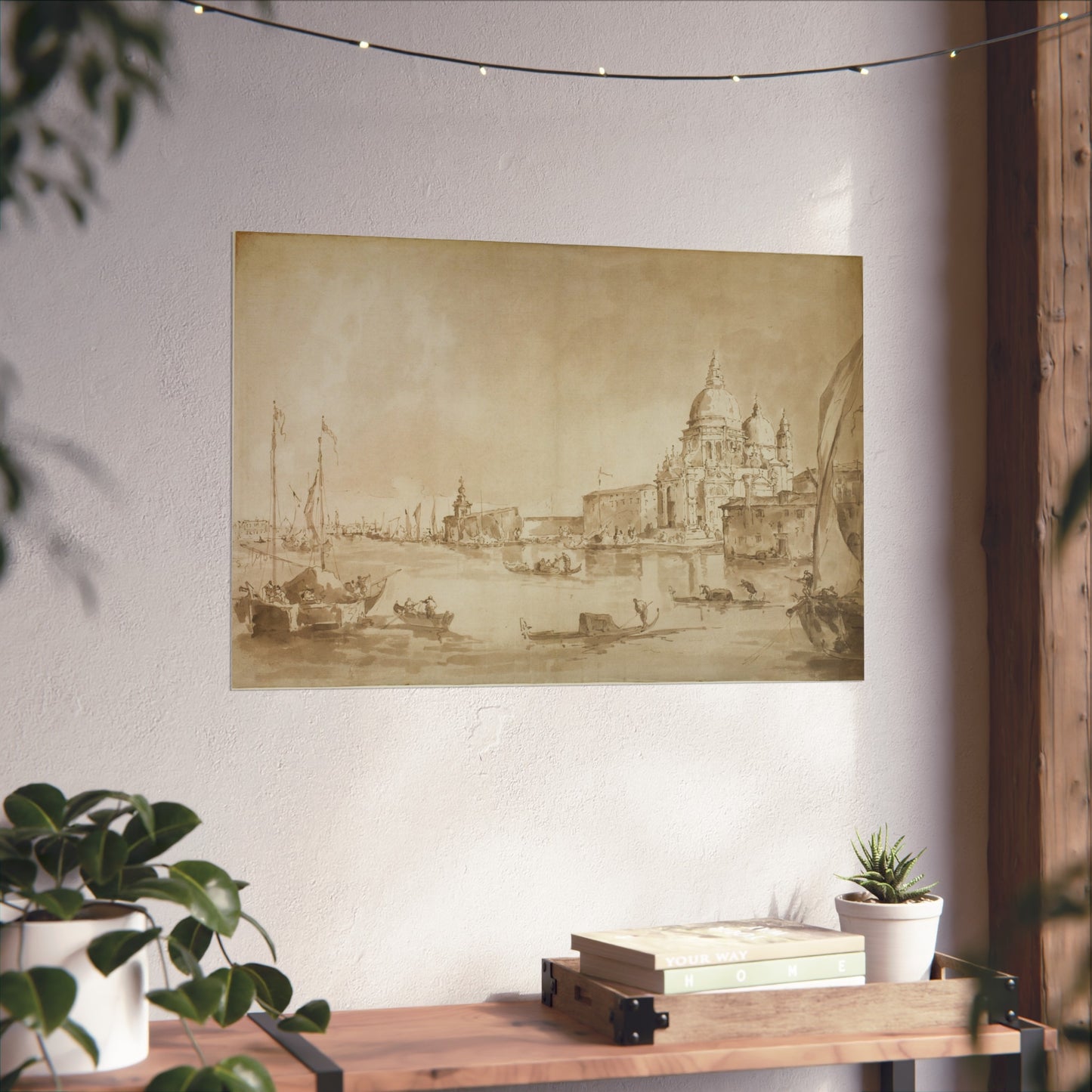 Imitator of Francesco Guardi - Bacino di San Marco with the Dogana del Mare and Santa Maria della Salute | Fine Art Poster