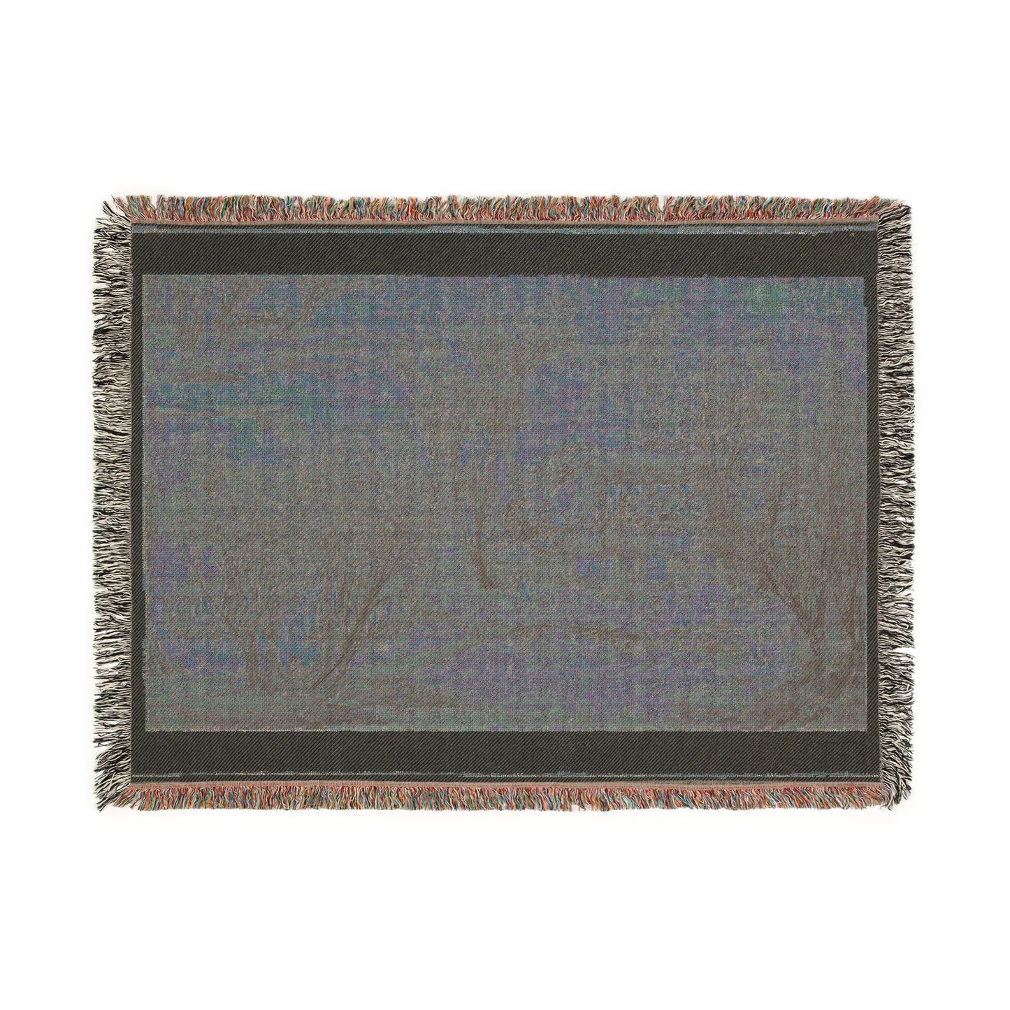 115_new-year-s-day-in-a-village-at-stone-lake | Woven Tapestry Blanket