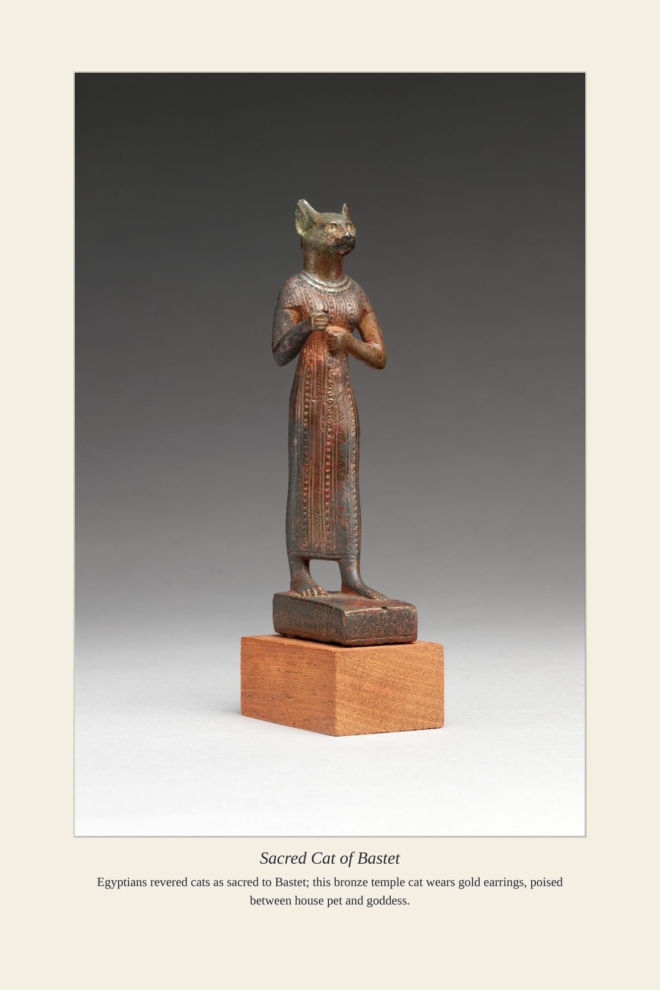 Sacred Cat of Bastet — antique art print