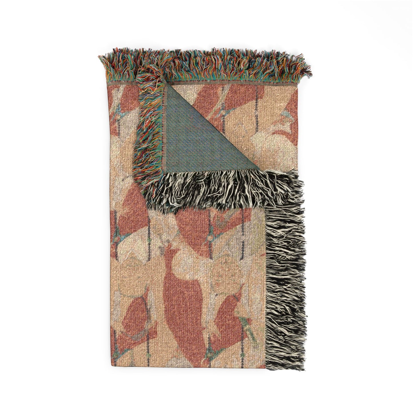 Lineage Portrait of Buddhist Monks Woven Throw Blanket