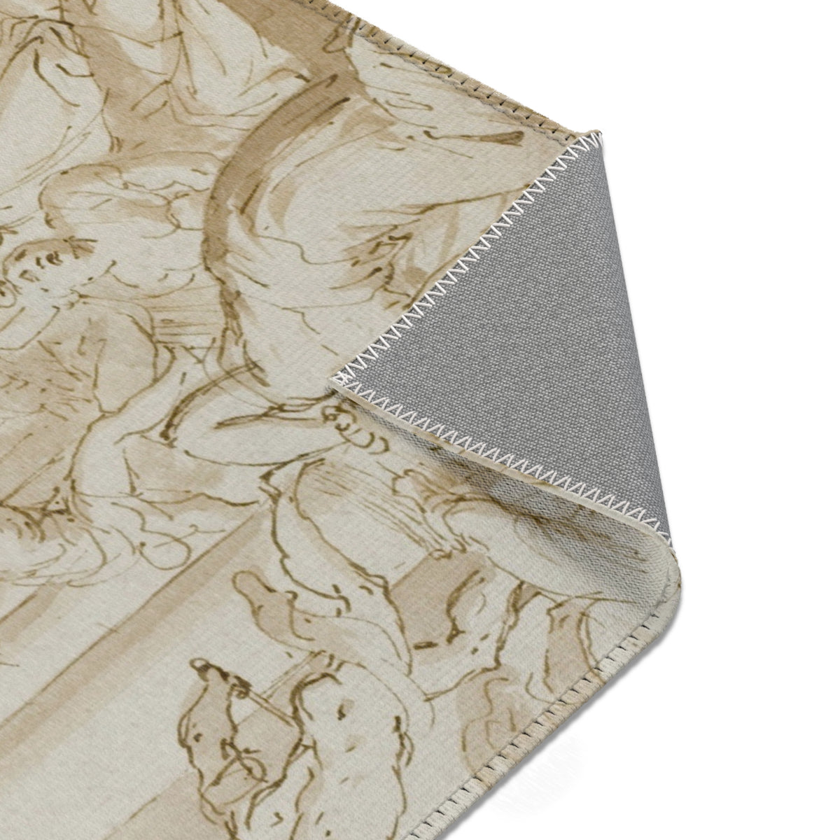 Massacre of the Innocents (school of Poussin) Area Rug