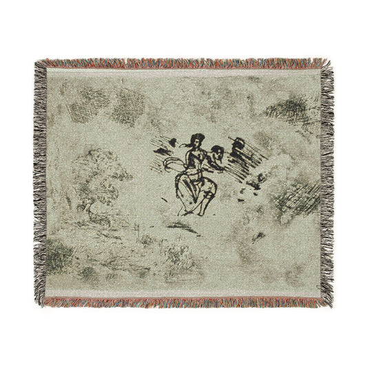 Seated Woman and Other Sketches — Lorrain Tapestry Blanket