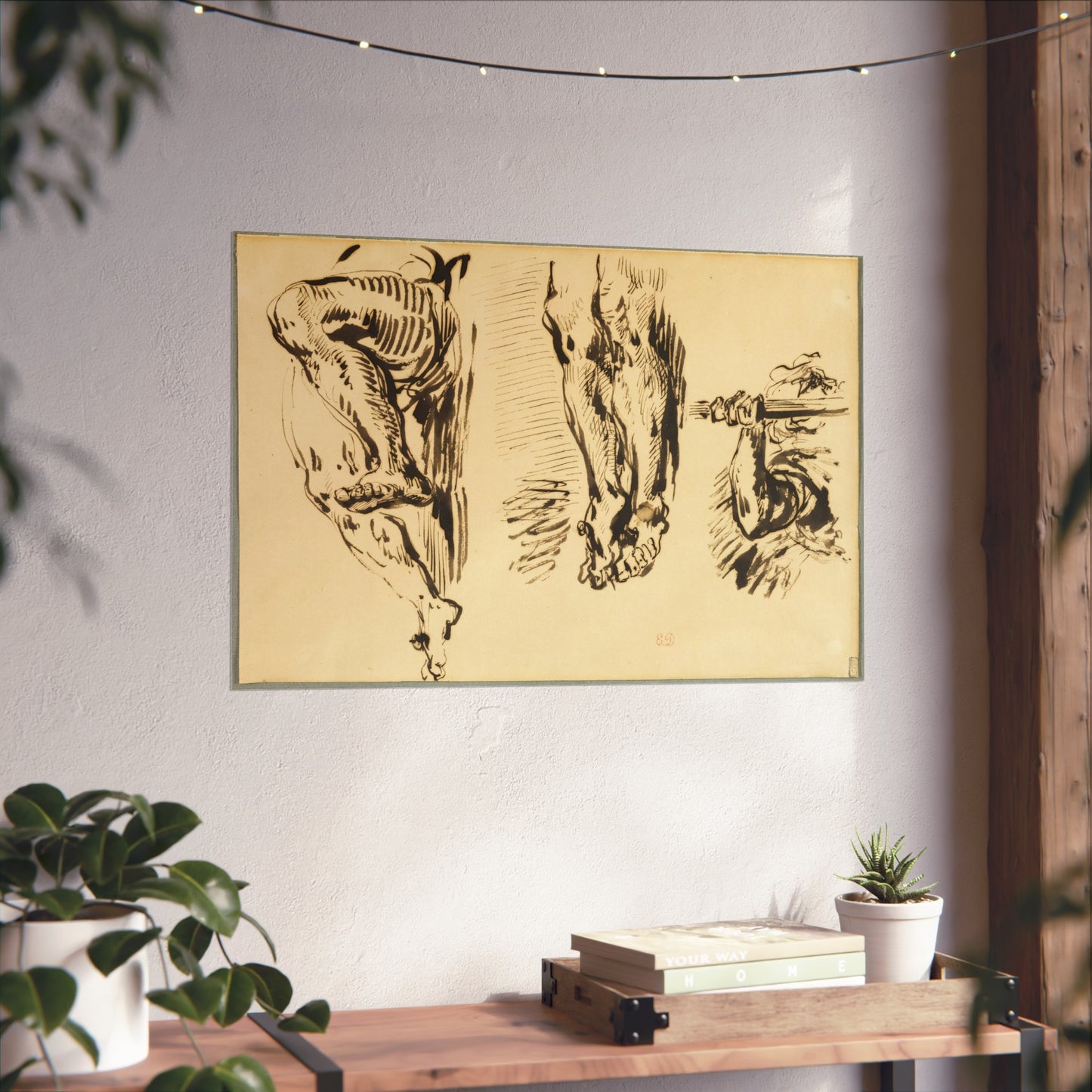 Eugène Delacroix - Study of Arms and Legs of Christ Crucified | Fine Art Poster