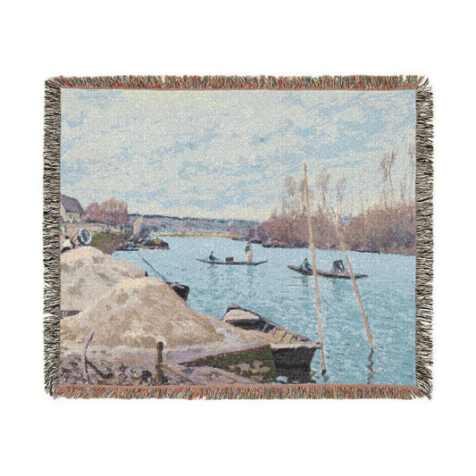 The Seine at Port-Marly — Sisley Tapestry Blanket