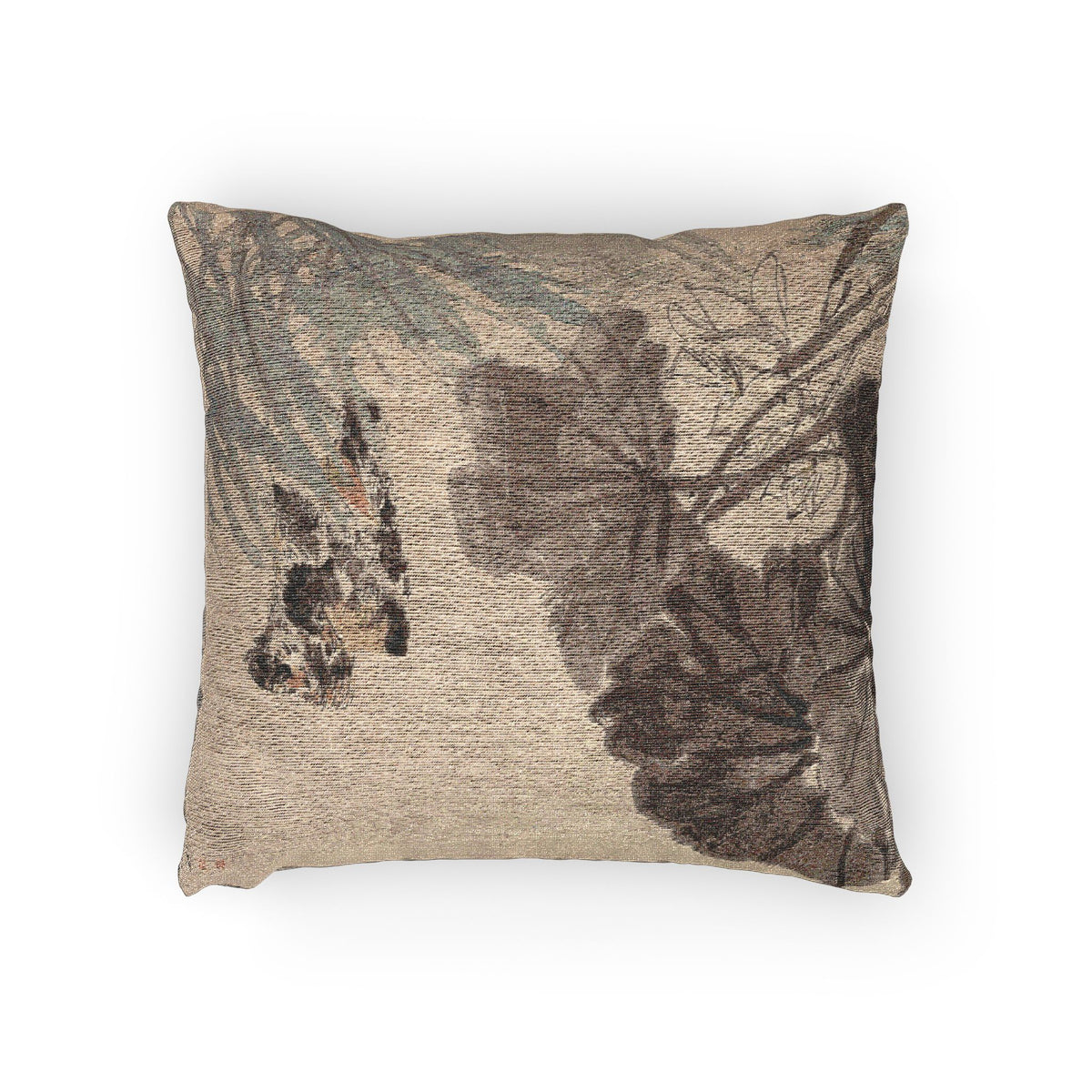 Mandarin Ducks and Lotus Pillow
