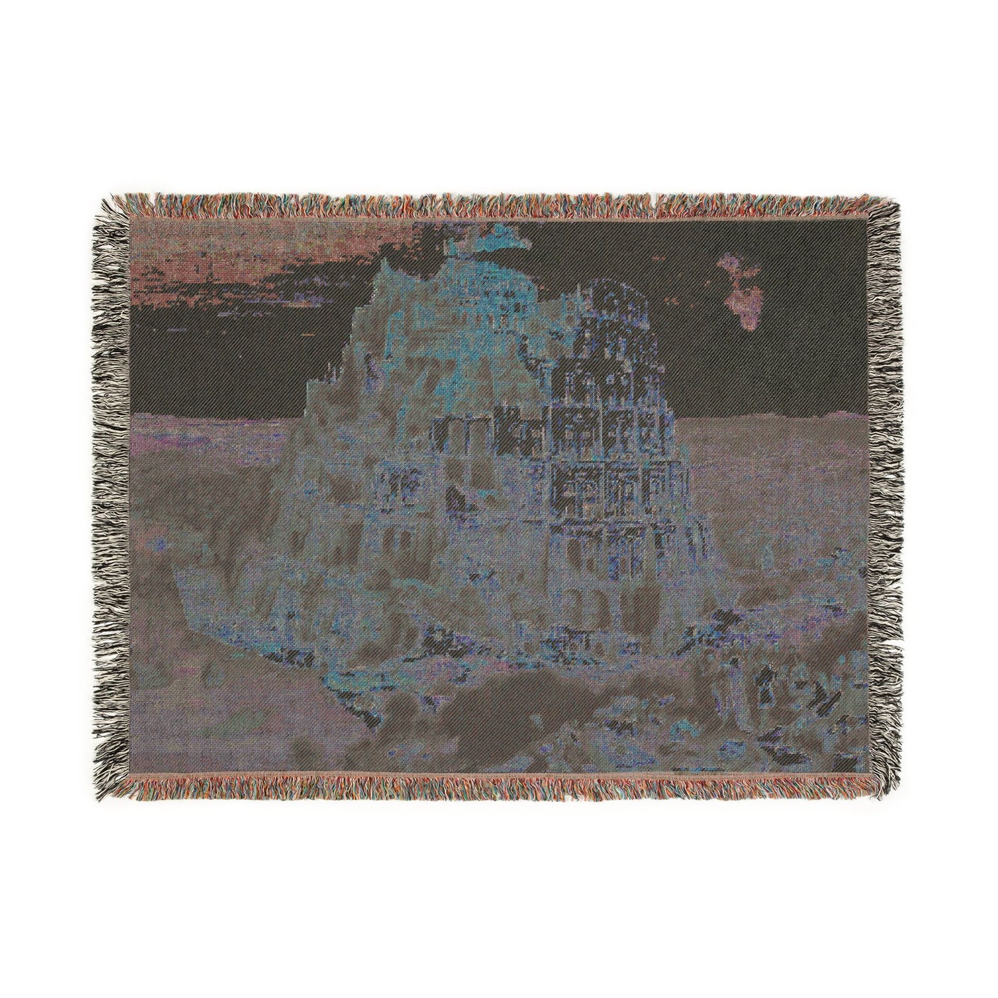 Pieter Bruegel the Elder - The Tower of Babel (Vienna) - Google Art Project - edited | Woven Tapestry Blanket