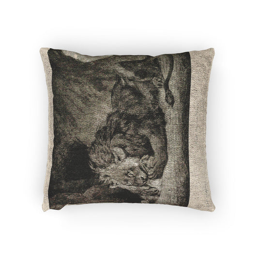 Lion of the Atlas Mountains — Delacroix Pillow