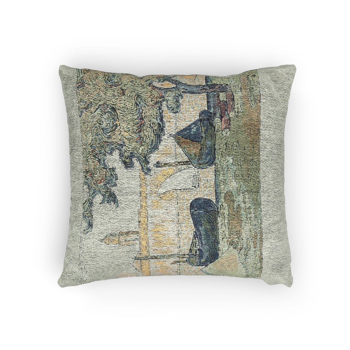 Paul Signac - The Port of St. Tropez II, from the seventh album of L'Estampe originale | Woven Pillow