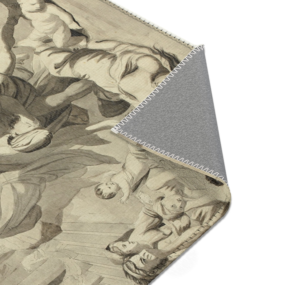 Plague of Ashdod — Poussin Area Rug