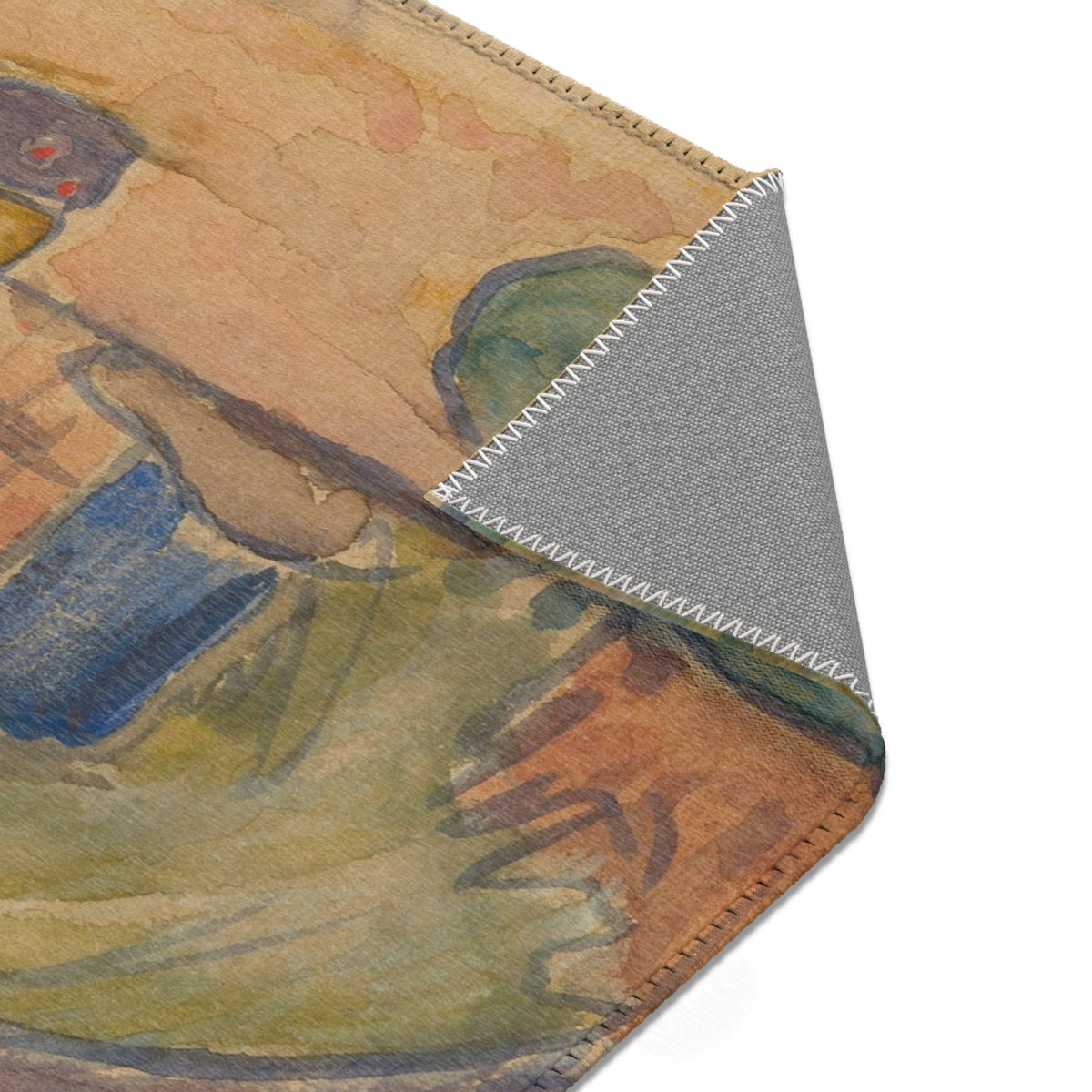 Tahitian Hut — Gauguin Area Rug