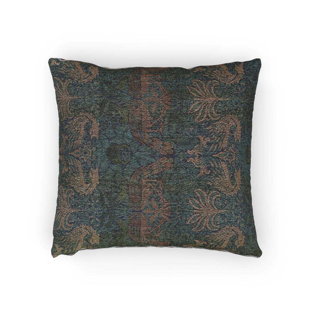 Peacock and Dragon Pillow