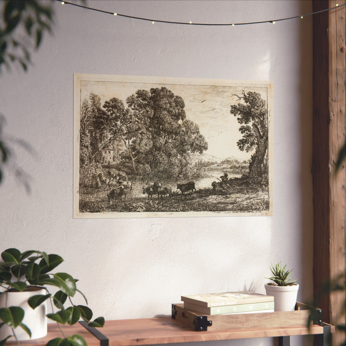 The Cowherd — Claude Lorrain Fine Art Poster