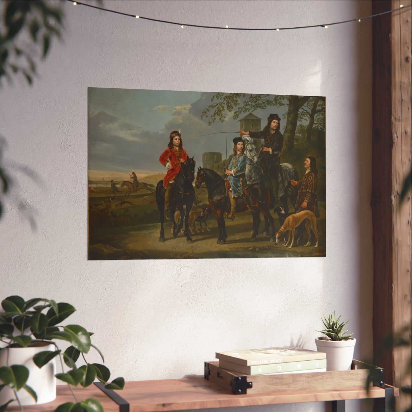 Equestrian Portrait of Cornelis (1639–1680) and Michiel Pompe van Meerdervoort (1638–1653) with Their Tutor and Coachman | Fine Art Poster