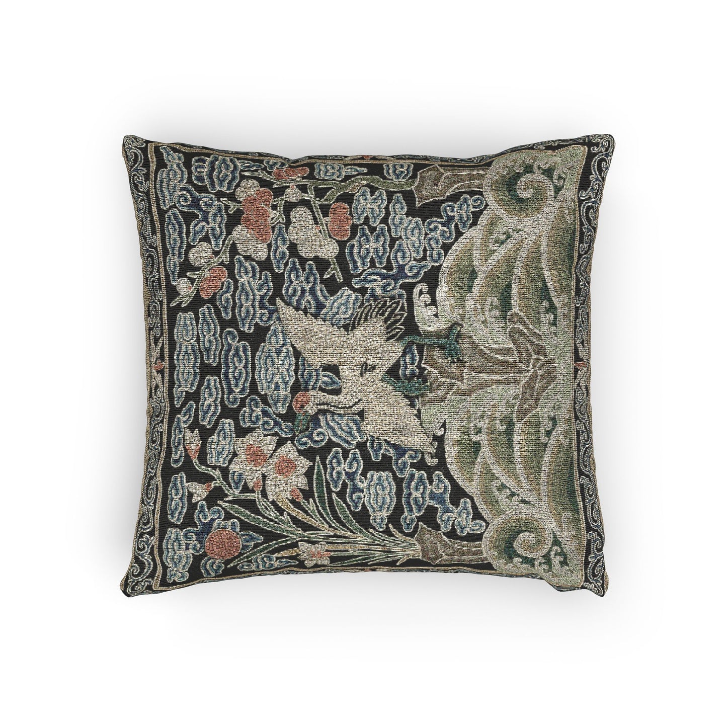 146_rank-badge-with-crane | Woven Pillow