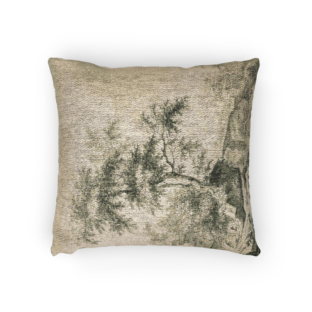Landscape with a Tree on the Road — Ruisdael Pillow