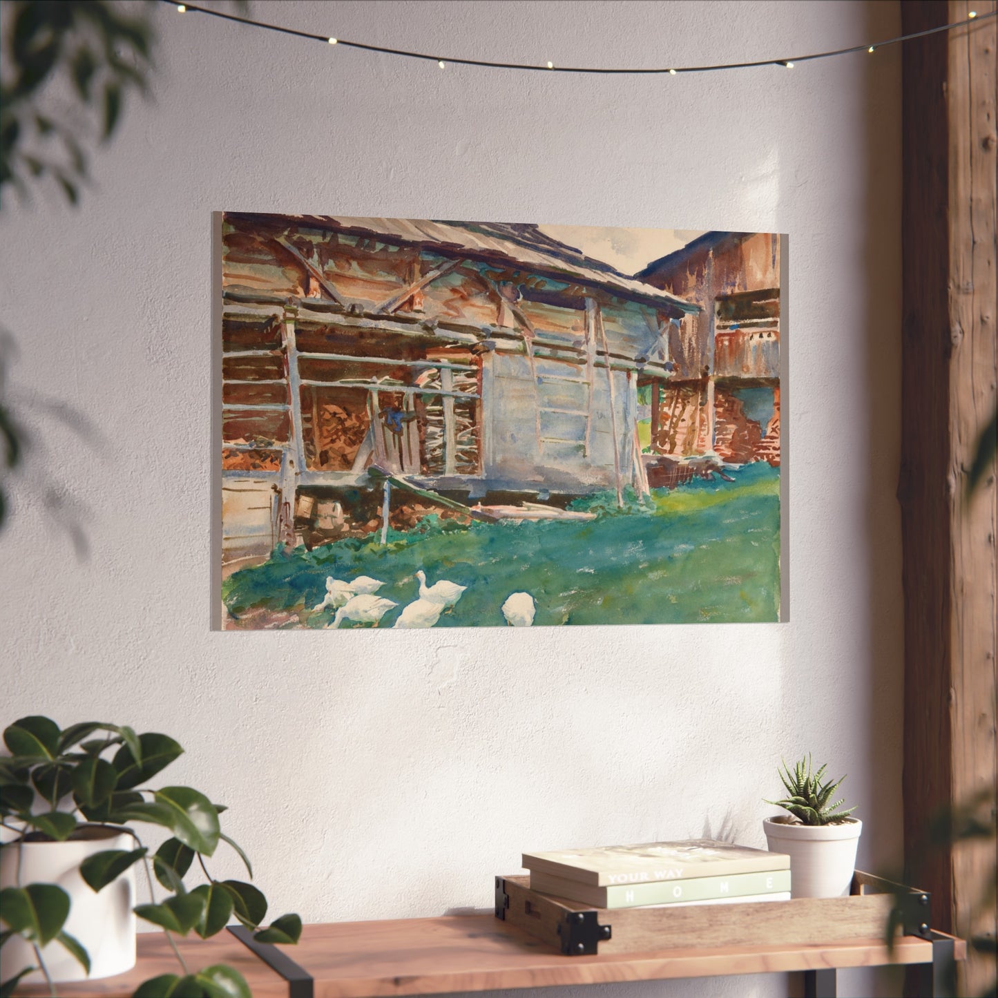 John Singer Sargent - Woodsheds, Tyrol | Fine Art Poster