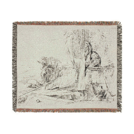 Standing Philosopher — Tiepolo Tapestry Blanket