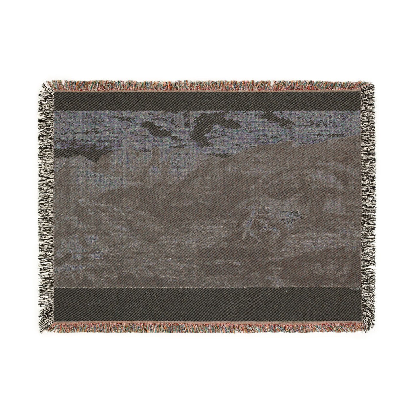 Odilon Redon - Fear | Woven Tapestry Blanket