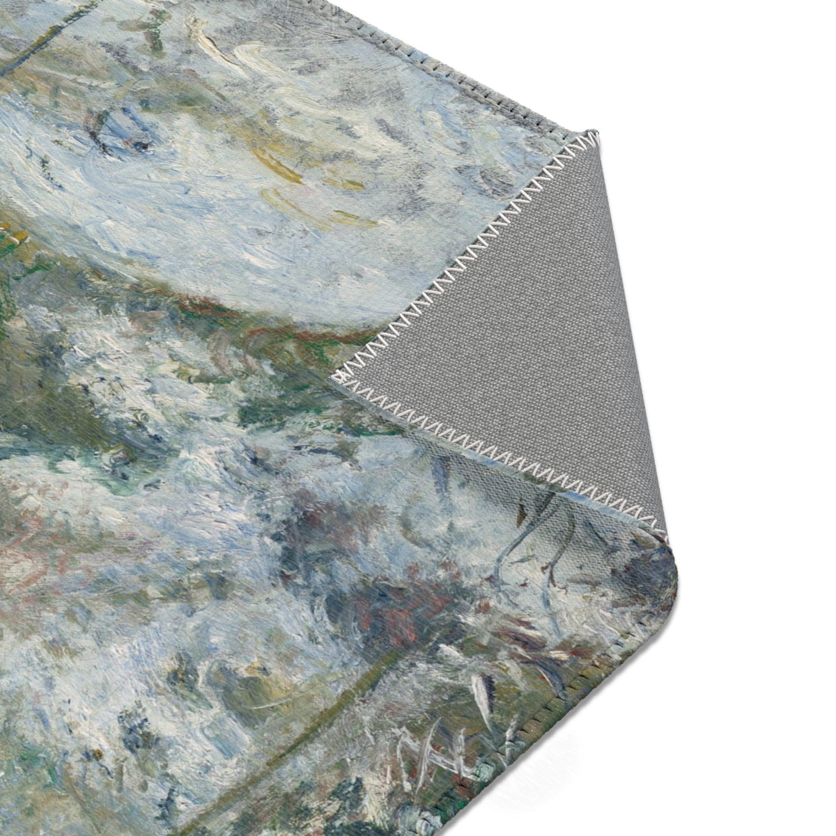 Rabbit Warren at Pontoise, Snow — Pissarro Area Rug