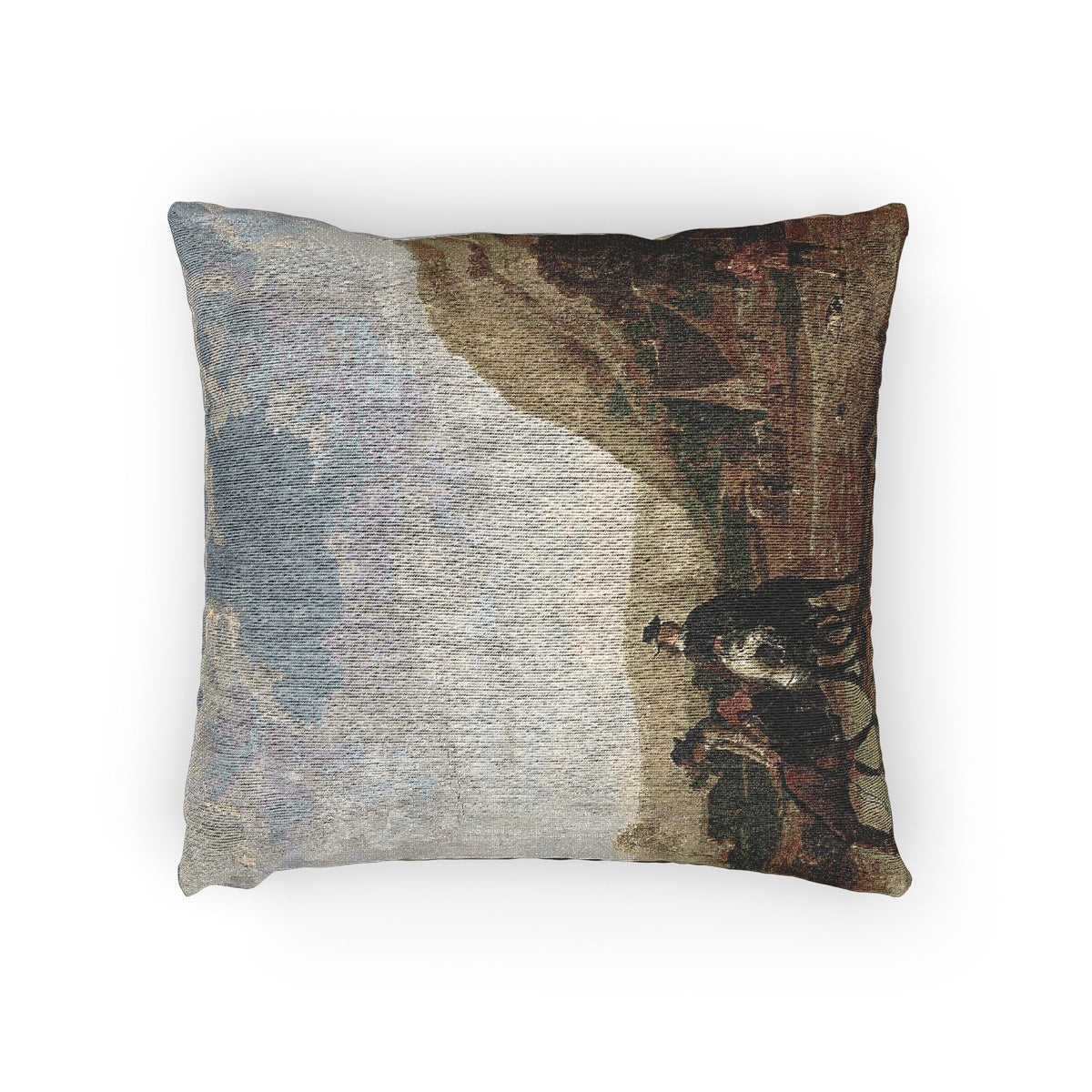 River Landscape with Horsemen — Cuyp Pillow