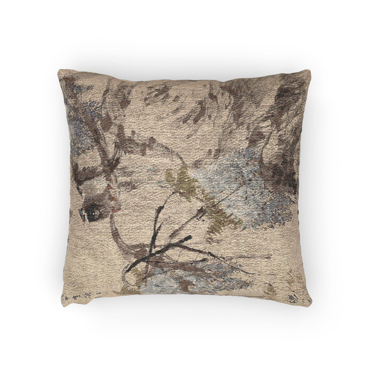 Paradise Flycatchers and Wisteria Pillow
