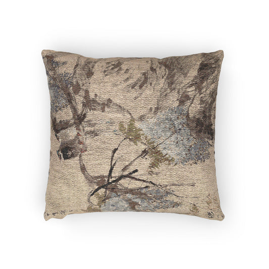 Paradise Flycatchers and Wisteria Pillow